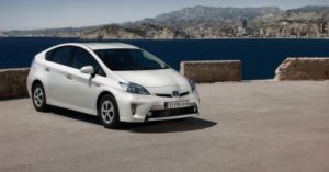 Vendite ibride Toyota Prius bianca