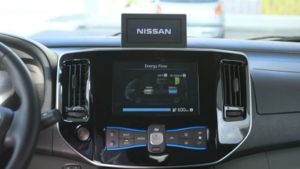 Auto Nissan fuel cell abitacolo