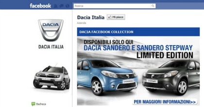 Facebook concessionario auto