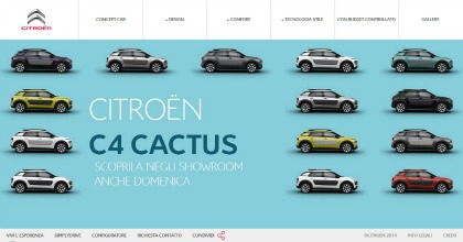 Sito web Citroen C4 Cactus