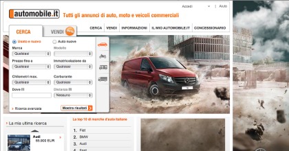 La Homepage di Automobile.it