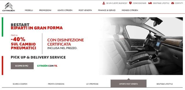 Le offerte dei servizi di manutenzione Citroen